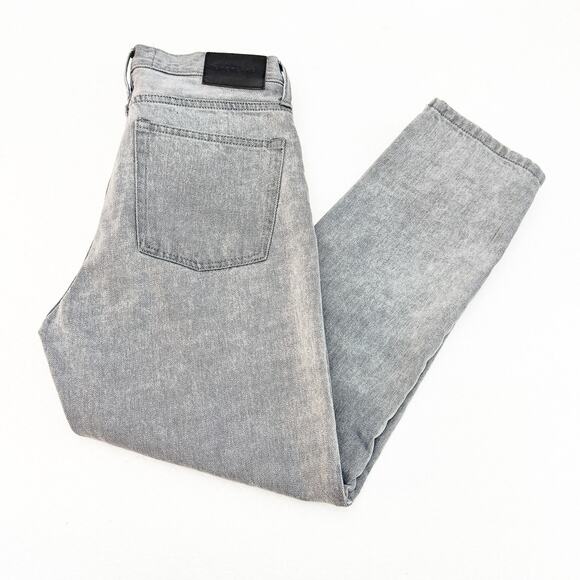 Everlane The 90's Cheeky Jean Organic Cotton Button Fly Gray Denim Size 27 Crop - Picture 9 of 9